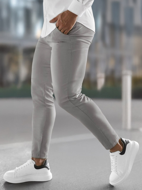 Pantaloni Chino Bărbaţi Gri OZONEE O/P4049Z