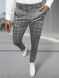 Pantaloni chino bărbaţi antracit închis OZONEE DJ/5522Z