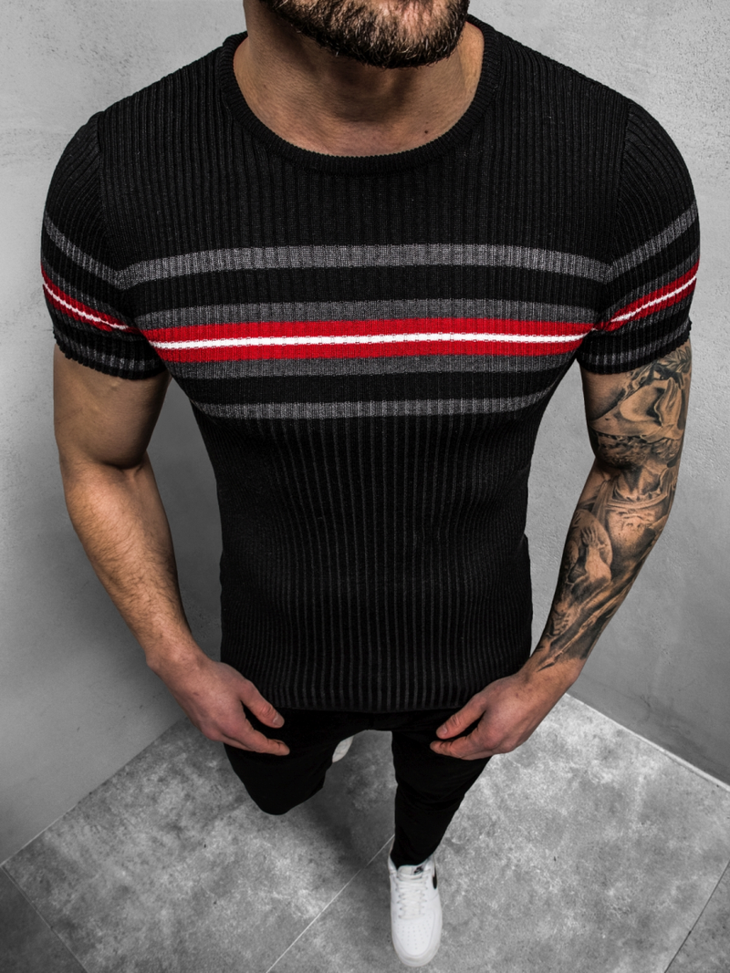 Pulover bărbați albastru negri OZONEE L/2296Z