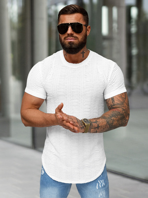 Tricou bărbați albi OZONEE O/B1147