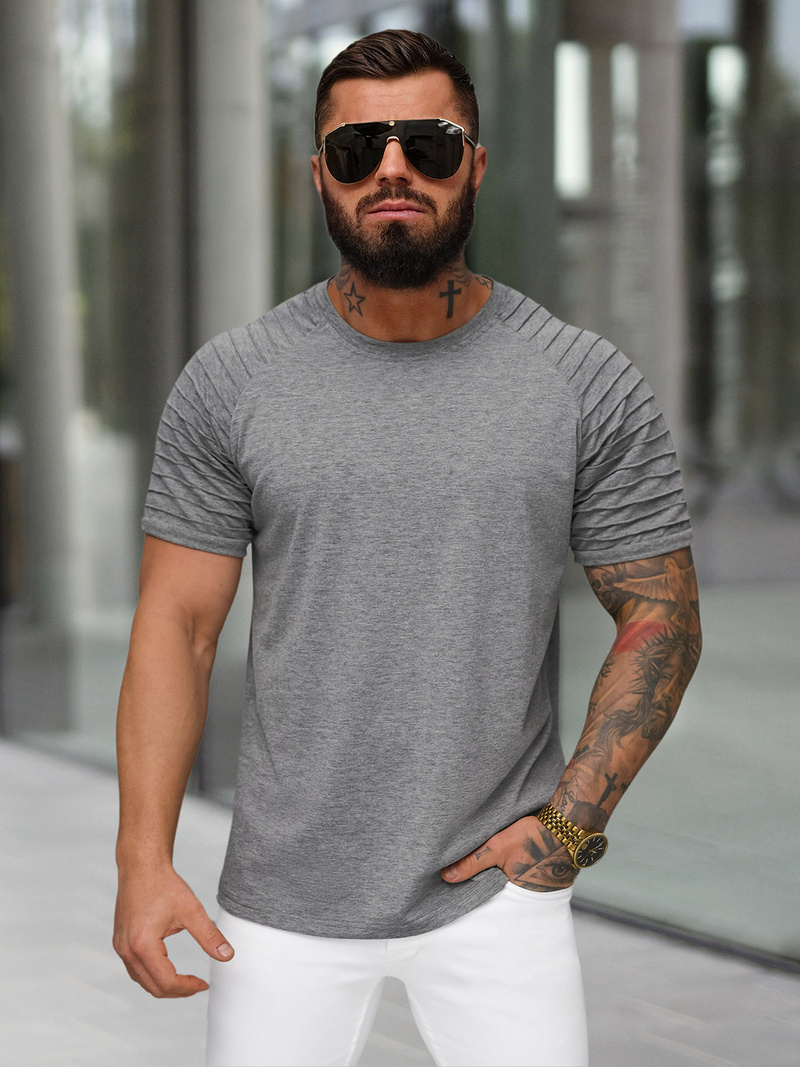 Tricou bărbați antracit OZONEE JS/8T88/5Z