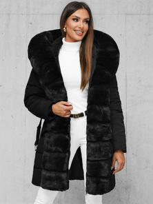 Geacă de femei neagra OZONEE JS/11Z8096Z