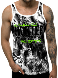 Tricou bărbați alb OZONEE JS/SS11033