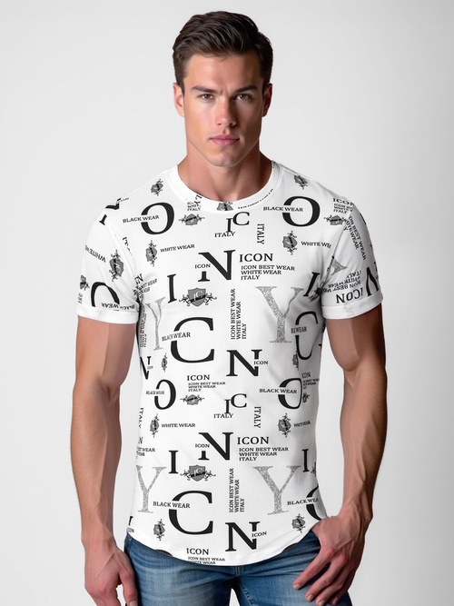 Tricou bărbați alb OZONEE O/T6482Z