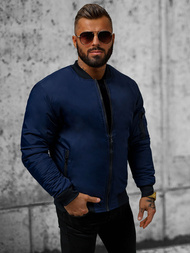 Jachetă bărbați bleumarin OZONEE JS/AK95Z