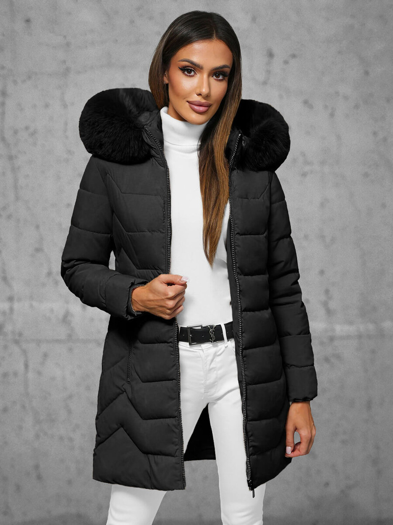 Geacă de femei neagra OZONEE JS/16M9121/392