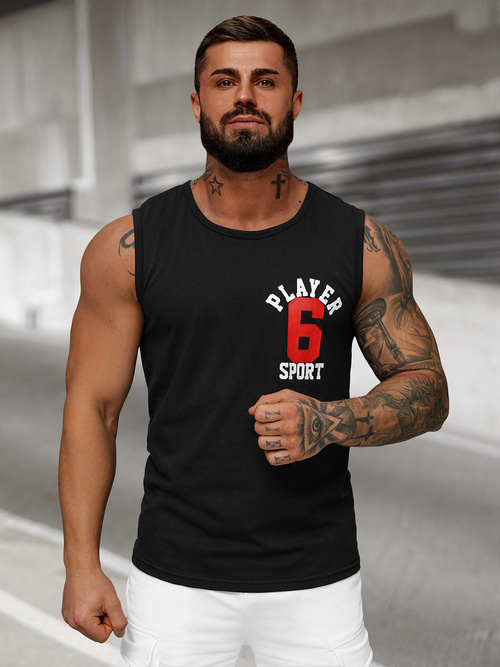 Maiou bărbați neagră OZONEE JS/8B1717/3Z