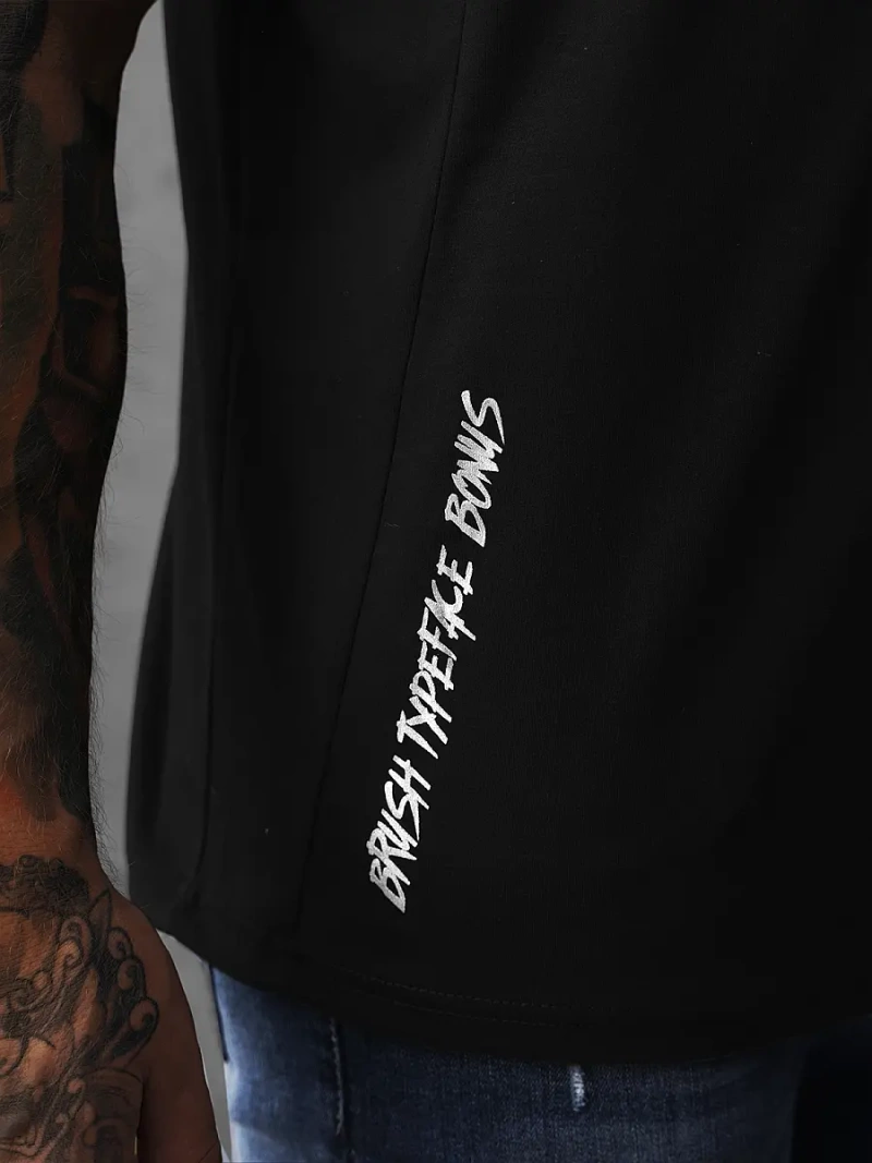 Tricou bărbați negru OZONEE JS/S150/3Z