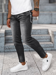 Blugi bărbaţi negri OZONEE NB/MP0091N