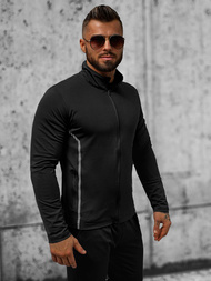 Jachetă de primăvară bărbați neagră OZONEE JS/M10309