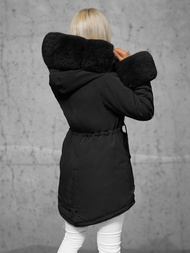 Geacă de iarnă damă neagră OZONEE JS/16M9062/392Z