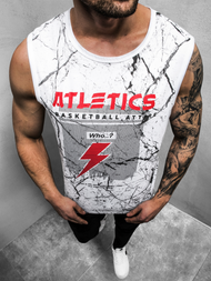 Maiou bărbați alb OZONEE JS/SS11028Z