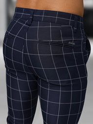 Pantaloni chino bărbaţi albaștri OZONEE DJ/5505Z