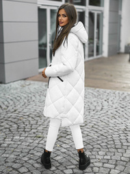 Geacă de femei alb OZONEE JS/5M3168/281Z