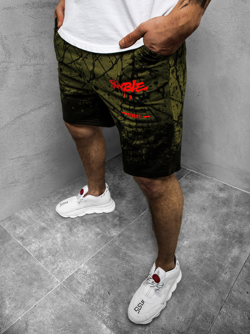 Pantaloni scurti bărbați verde OZONEE JS/KK300162Z