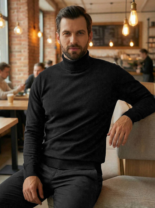 Pulover bărbați negru OZONEE JS/59B3603/3