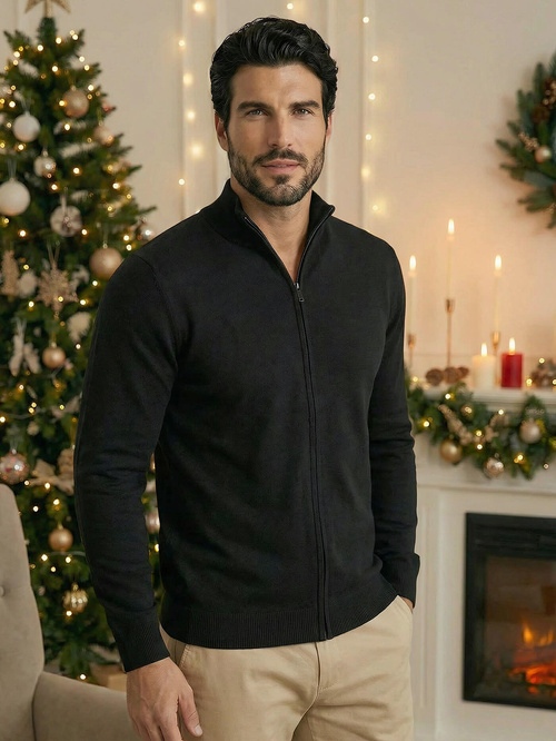 Pulover bărbați negru OZONEE NB/MM6004/4Z