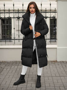 Geacă de iarnă parka femei neagra OZONEE JS/M737/392Z