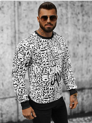 Hanorac bărbați alb OZONEE JS/8B1131/1