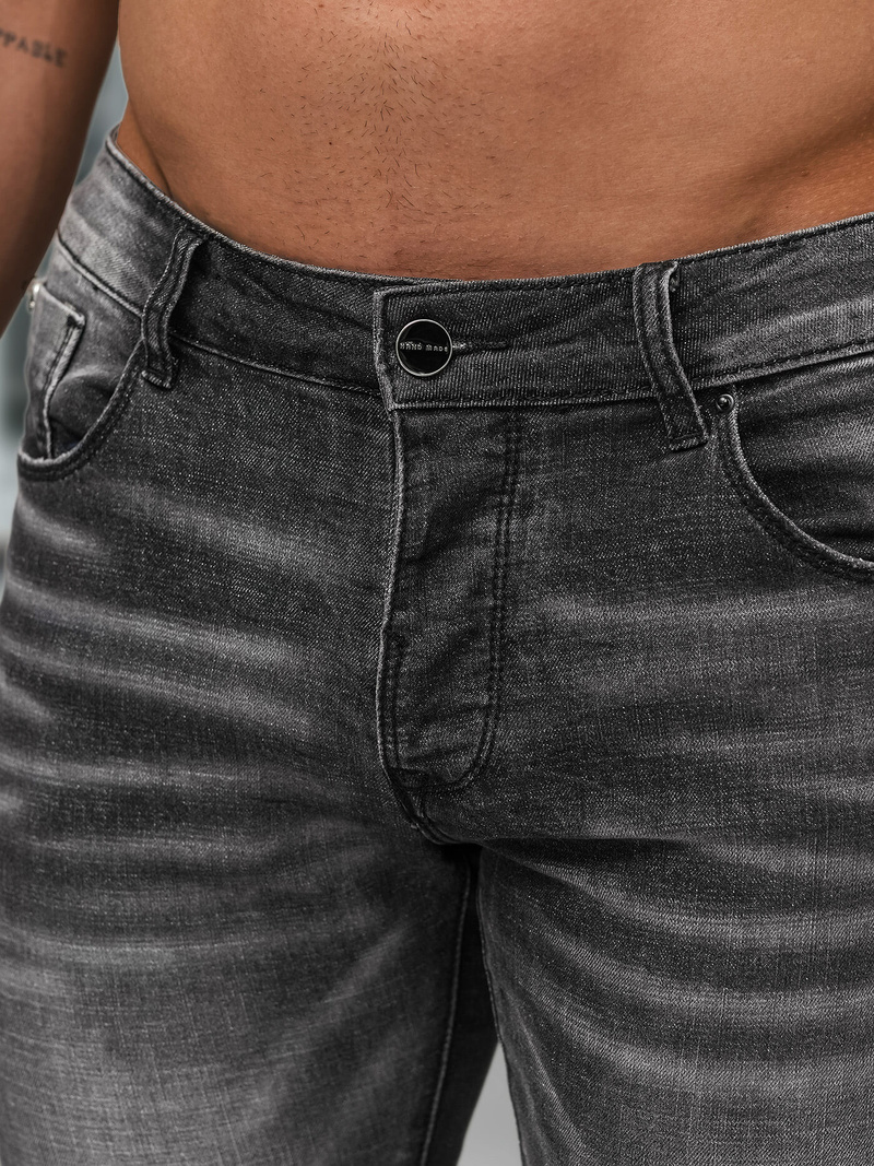 Blugi bărbaţi negri OZONEE NB/MP0070NZ