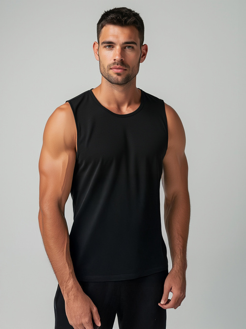 Maiou bărbați negru OZONEE JS/99001Z
