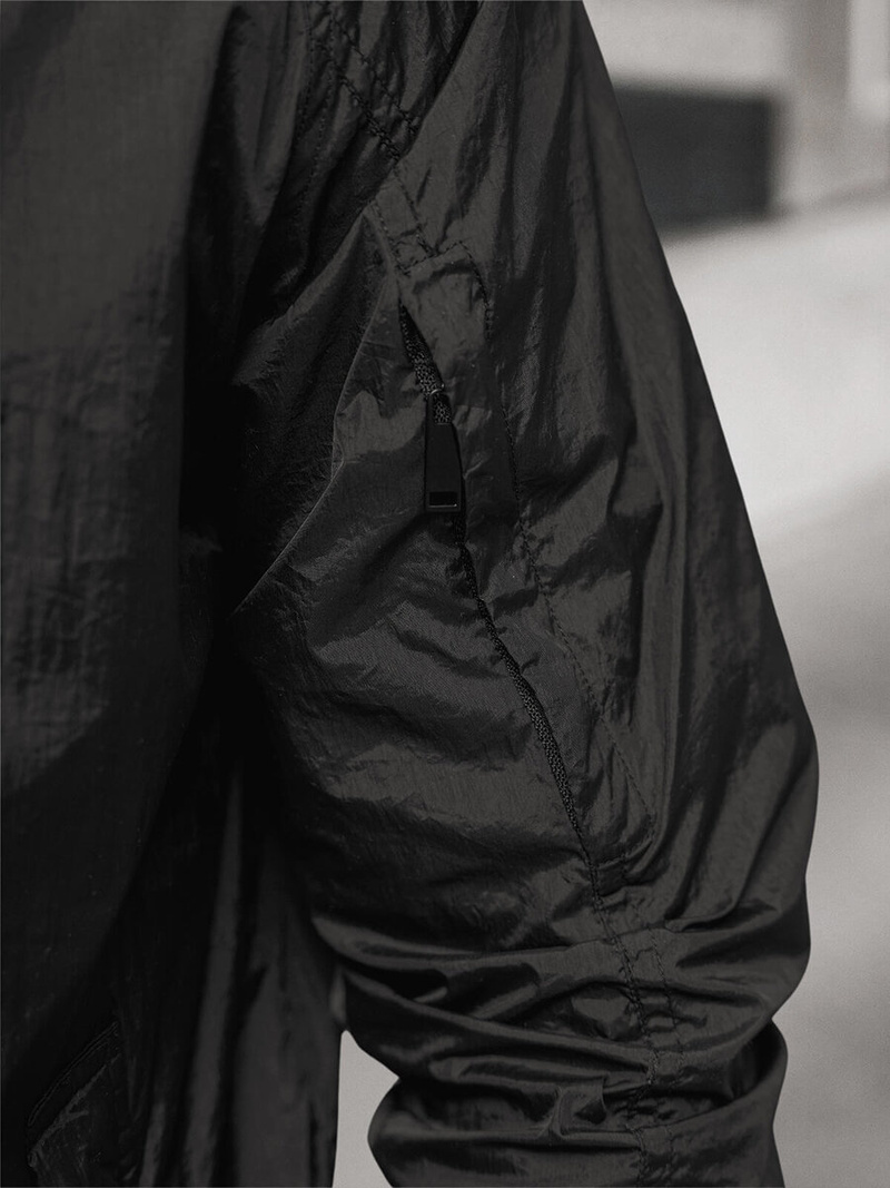 Jachetă de primăvară bărbați neagră OZONEE JS/5M3212/392