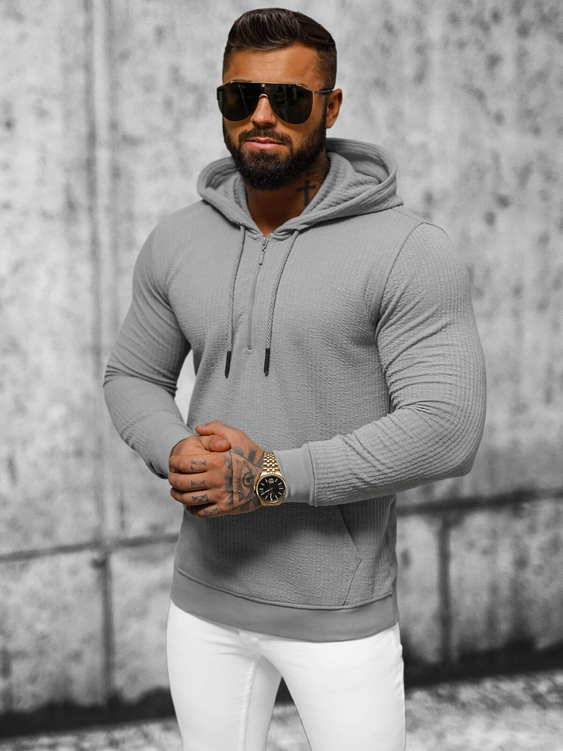 Hanorac bărbați gri OZONEE O/TB2273