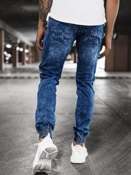 Pantaloni jogger bărbați albaștri OZONEE DR/TF070
