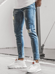 Blugi pentru bărbaţi albaștri OZONEE DP/534