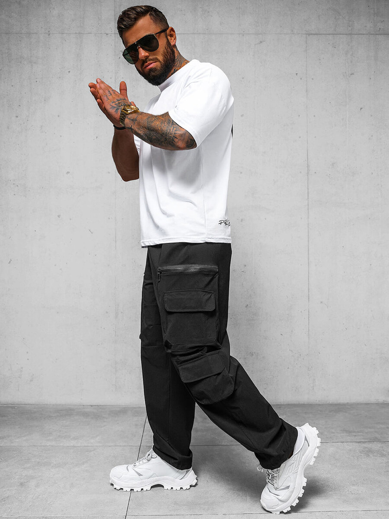 Pantaloni Bărbaţi Negri OZONEE O/PS5526