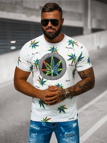 Tricou bărbați alb OZONEE O/T136/1