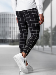 Pantaloni Chino Bărbaţi Negri OZONEE O/P4009Z