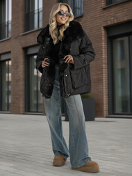 Geacă de femei neagra OZONEE JS/16M9185/392