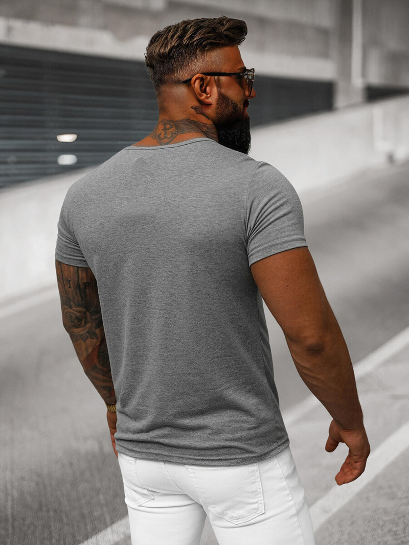 Tricou bărbați antracit OZONEE JS/712007Z