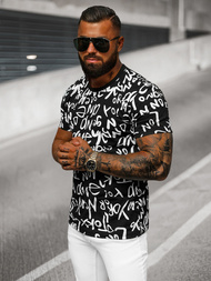 Tricou bărbați negru OZONEE O/T1268/3