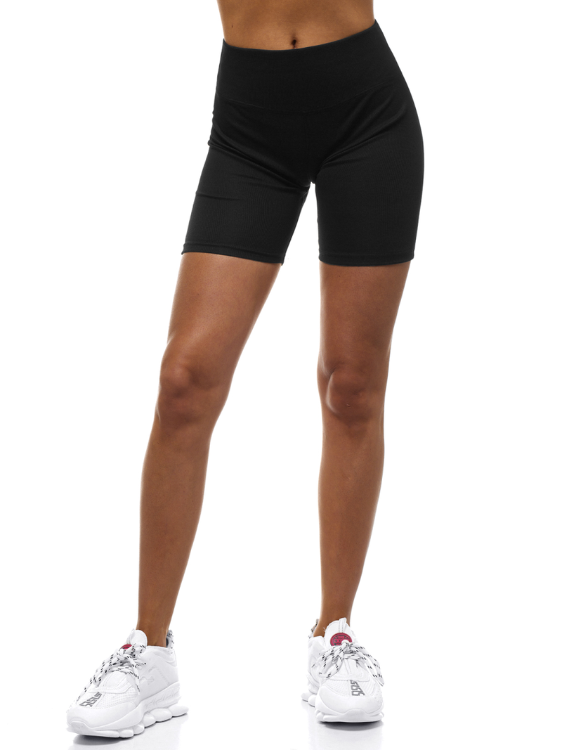 Pantaloni scurți sportivi pentru femei negru OZONEE O/54508