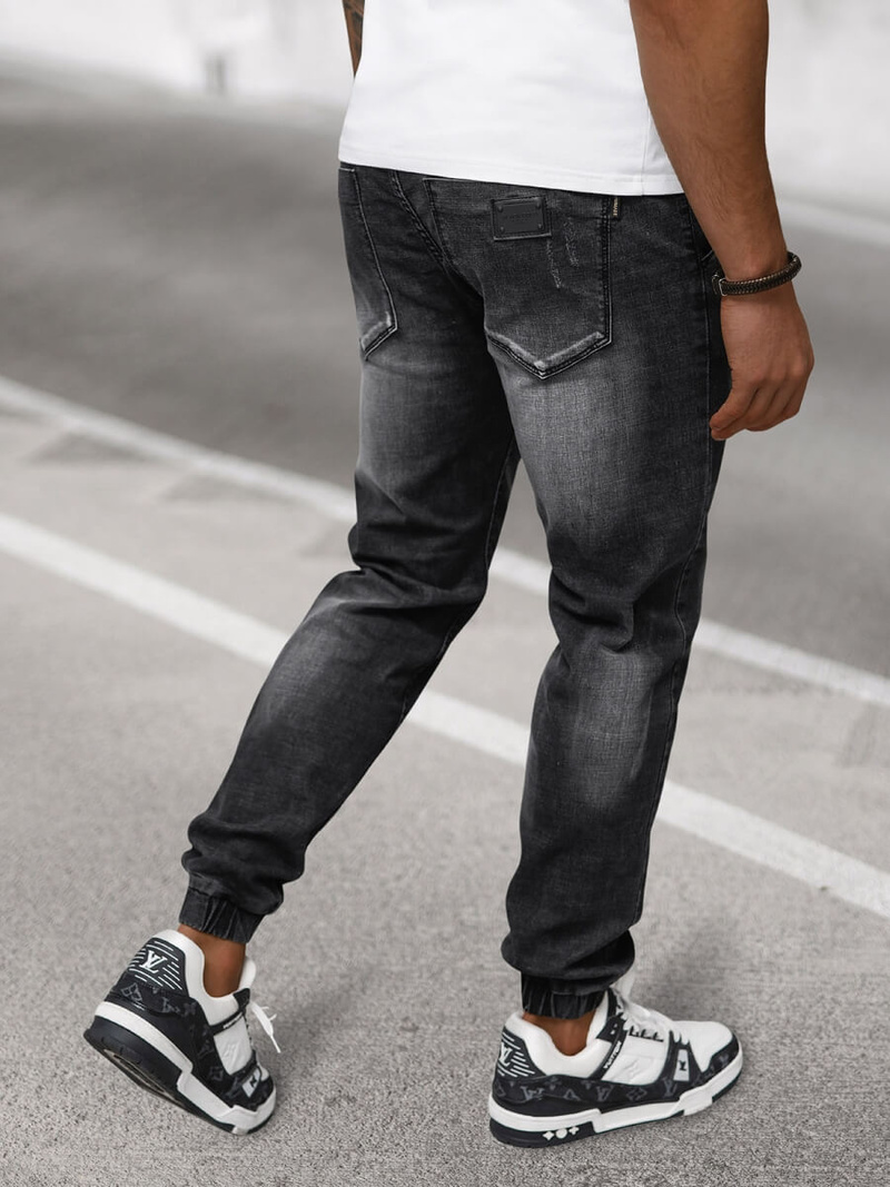 Pantaloni jogger bărbați negri OZONEE NB/MP0135N