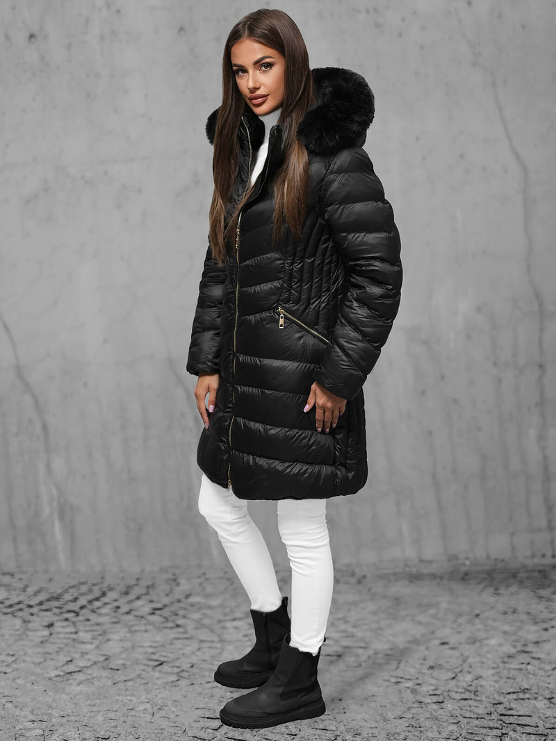 Geacă damă neagra OZONEE JS/5M3162/392