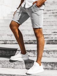 Pantaloni scurti chino bărbați gri OZONEE DJ/1005