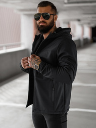 Jachetă bărbați softshell negru OZONEE JS/27B6523/3Z