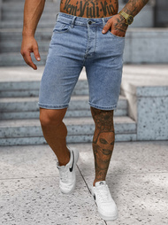 Pantaloni scurti bărbați albaștri deschis OZONEE NB/MP0315BC