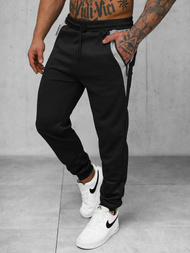 Pantaloni de trening bărbaţi negri OZONEE JS/15K1813/3