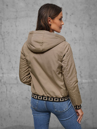 Geacă de femei bej OZONEE JS/16M9083/84