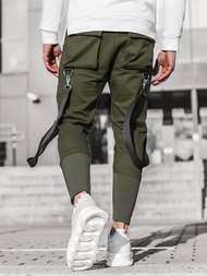 Pantaloni chino jogger pentru bărbați kaki OZONEE G/11133