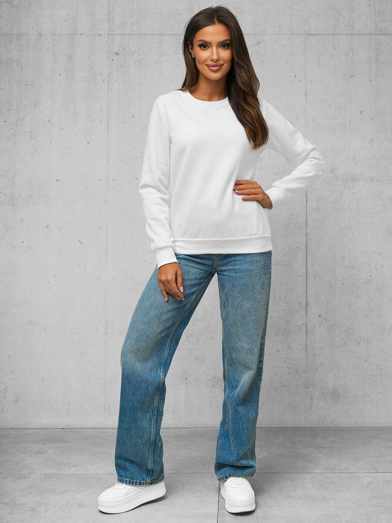 Hanorac femei albă OZONEE JS/W01Z