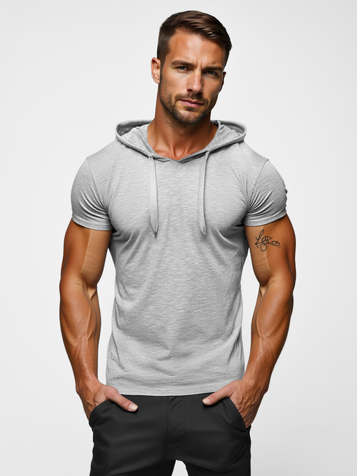 Tricou bărbați gri OZONEE JS/8T89/2Z