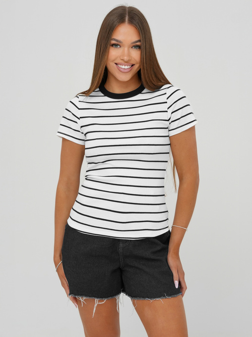 Tricou femei alb OZONEE JS/96T659/1