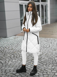 Geacă de femei alb OZONEE JS/5M3168/281Z