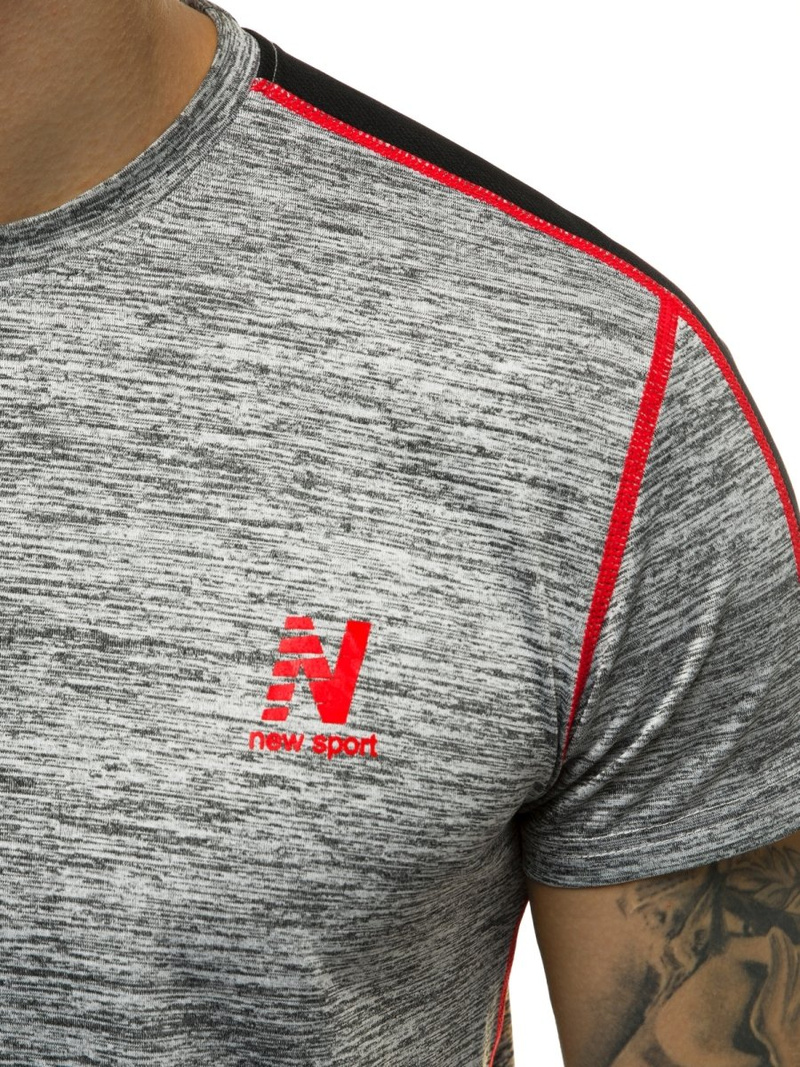 Tricou bărbați gri OZONEE JS/KS2103