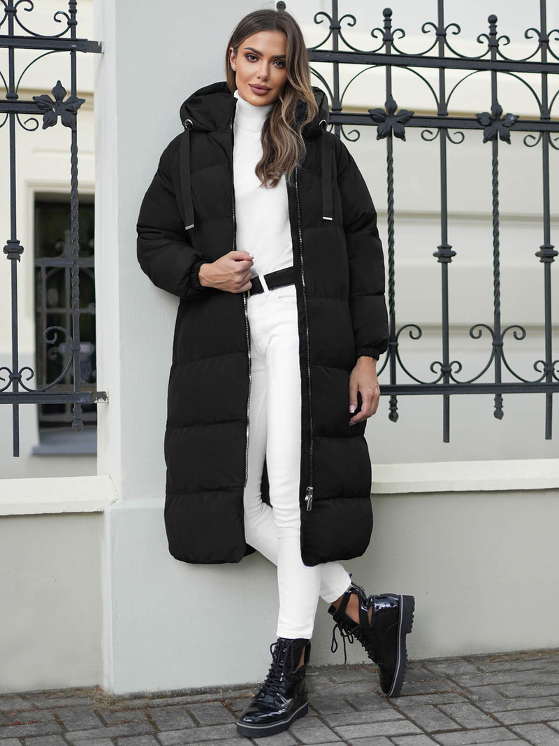 Geacă de femei neagra OZONEE JS/5M3163/392Z